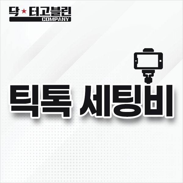 틱톡 세팅비